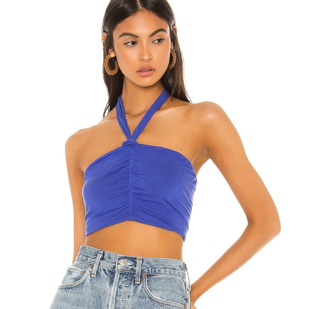 Superdown Reagan Halter Crop Top